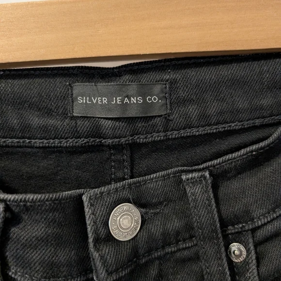 Silver Jeans/Black Highly Desirable Trouser Jeans Sz 26 - Picture 4 of 6